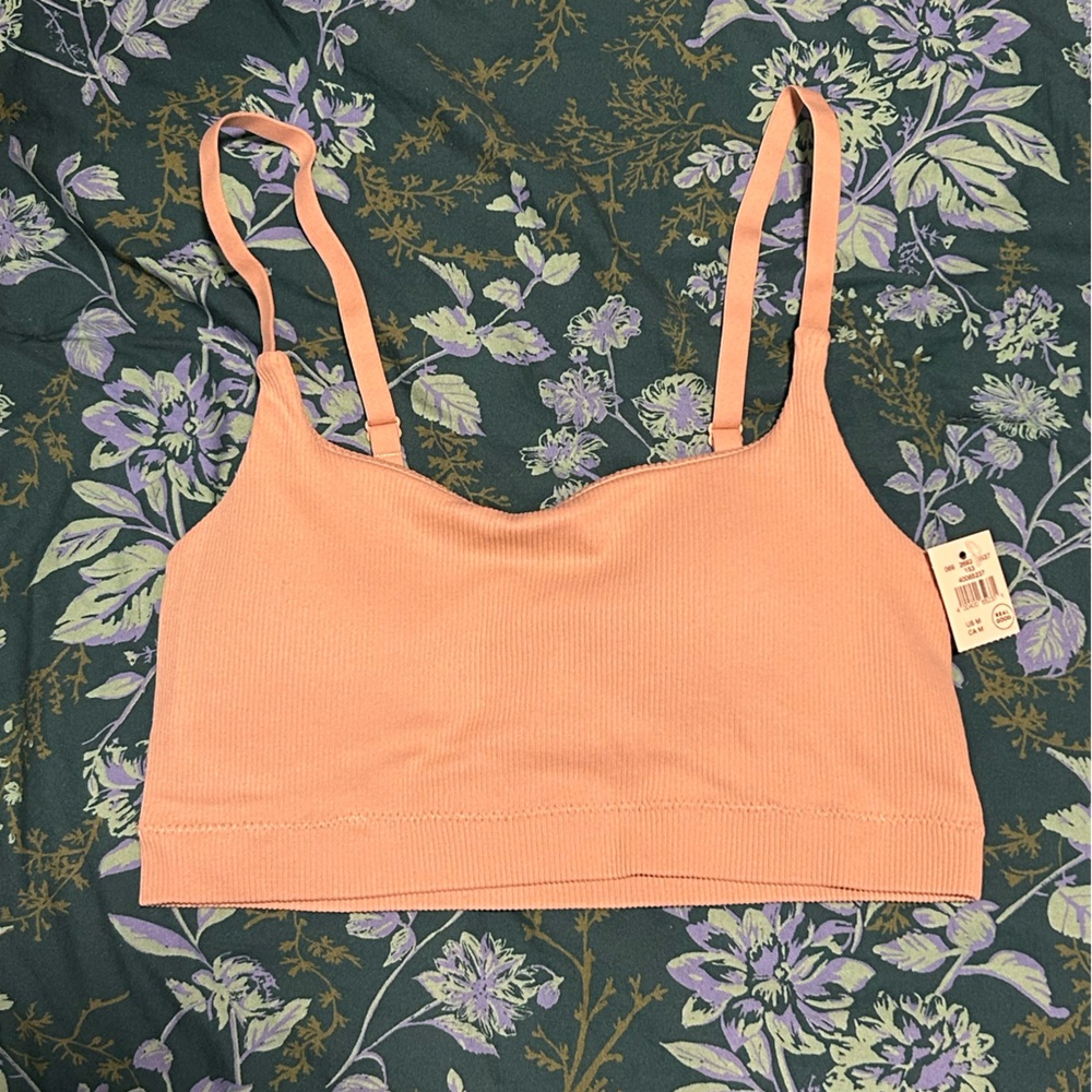 Aerie Tan Ribbed Bralette